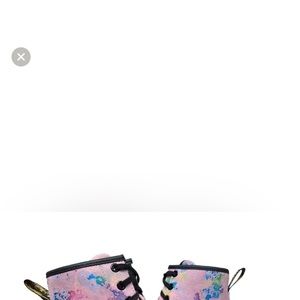 Dr. Martins Women's Sheridan Lace Up Boot Pink Tutti Fruitti Suede Size 7 EUC